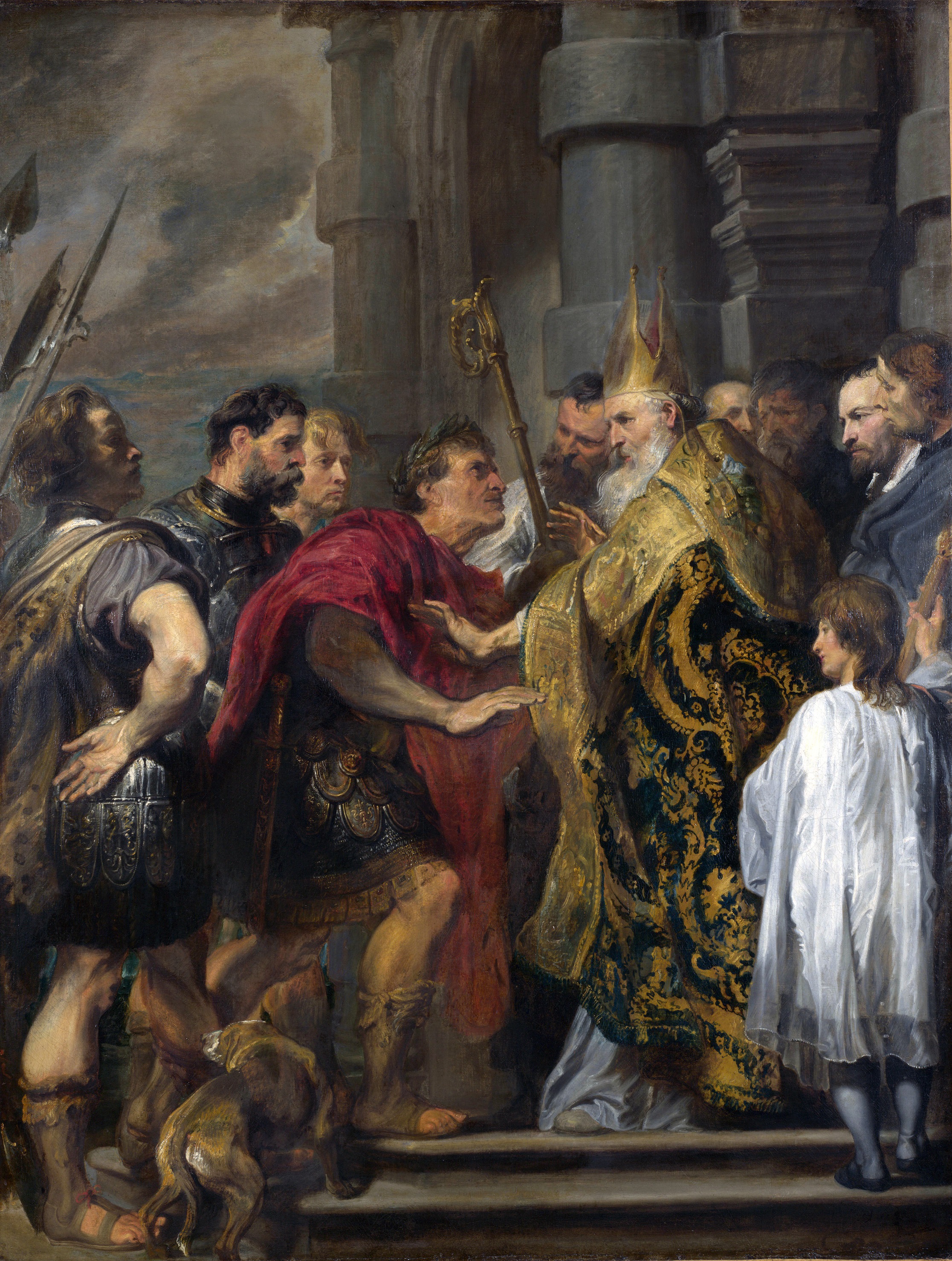 Święty Ambroży i Cesarz Teodezjusz